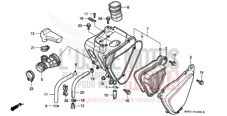 AIR CLEANER for City Fly FRIGHT GREEN (G168E) from 1998